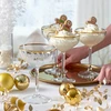 4 šampano taurių rinkinys Coupe Timeless auksinis 255 ml PASABAHCE