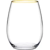 Stiklinės Amber Gold Rim Pasabahce 570ml/6vnt.