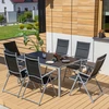 Lauko baldų komplektas Astoria sodo baldų komplektas sidabrinis PATIO