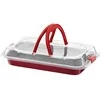 Dajar Kepimo forma 36x23x5 cm su plastikiniu dangčiu CHERRY (iki +230C) Ambition 83013