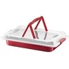 Kepimo forma 42x29x5 cm su plastikiniu dangčiu CHERRY (iki +230C) Ambition 83014