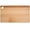 Medinė stačiakampė pjaustymo lentelė su rankena Woody 37 x 22 cm DOMOTTI