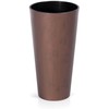 Prosperplast Lauko plastikinis vazonas TUBUS SLIM CORTEN, su įdėklu, vario sp., 30 x 57 cm