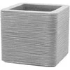 Kvadratinis sodo vazonas 30 x 30 cm Kubus su grioveliais kamuoliukas PATIO