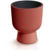 Prosperplast Plastikinis vazonas MILLY, ant kojos, su įdėklu, vario sp., 30 x 36,5 cm