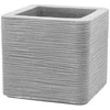 Sodo vazonas su grioveliais Kubus 38,5 x 38,5 x 33 cm pilkas PATIO