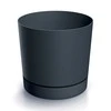 Prosperplast Dekoratyvinis gėlių vazonas Tubo P Ø17.8cm H17.5cm plast./antracito sp.