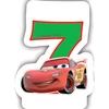 Gimtadienio žvakė 7 automobiliai DISNEY