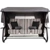 Sodo sūpynės su tinkleliu nuo uodų Venezia Lux Juodas Edition C024-06LB PATIO