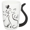 Puodelis Juodas Cat Ambition 370ml baltas