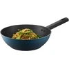 Wok keptuvė su Qualum Basic Azzurro danga 26 cm AMBITION
