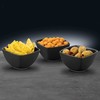 Dubenėliai užkandžiams 3 vnt D8,25 cm SALSA porcelianas, juodi Ambition 94772