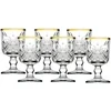 6 Timeless Gold degtinės taurių rinkinys su koteliu, 60 ml, PASABAHCE