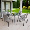 Lauko baldų komplektas Lupus pilkas PATIO sodo baldų komplektas