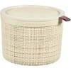 Plastikinė pintinė su dangčiu Jute Curver 2L/17x17x13cm baltas