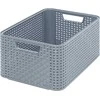 Daiktadėžė CURVER STYLE, 18 l, pilka, 38×28×17 cm