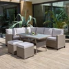 Lauko baldų komplektas Nina cappuccino PATIO technorotango sodo baldų komplektas