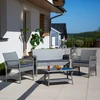 Lauko baldų komplektas Pola technorotang sodo baldų komplektas, uosio PATIO