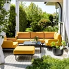 Lauko baldų komplektas Sodo baldų komplektas 6 asmenims Pyrite D042-25DW PATIO