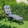 Lena Lounger Juodas Edition G050-06IB PATIO Šezlongas