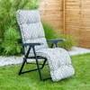 Lena Plus Juodas Edition H039-06PB PATIO sodo fotelis su kėdute