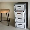 Curver Sourcing | 4 Compartment Wheeled Chest, 11 L, 30 x 36 x 69 cm