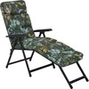 Lena Lounger Juodas Edition G058-02PB PATIO sodo šezlongas su atrama kojoms