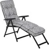 Sodo gultas su atrama kojoms Lena Lounger Juodas Edition H039-06PB PATIO
