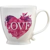 Love Letters Rožinė Heart Puodelis ant pėdos 400 ml AMBITION