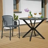 Lukka sodo stalas 100 cm antracitinis PATIO