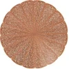 Stalo kilimėlis Glamour PVC/PS Apvalus 38 cm varinis AMBITION