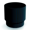 Prosperplast Plastikinis vazonas MILLY, su įdėklu, antracito sp,. 30 x 29 cm