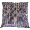 Myhome Aksominis mėlynas silkės kaulo dekoratyvinis pagalvės užvalkalas 45 x 45 cm MANO NAMAI