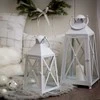 Myhome Lampion Baltas Decor 17,2x17,2x37 cm MANO NAMAI