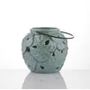 Myhome Keraminis žibintas Tropic 13 x 13 x 12,2 cm žalia MANO NAMAI