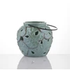 Myhome Keraminis žibintas Tropic 13 x 13 x 12,2 cm žalia MANO NAMAI