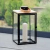 Myhome Lampion Dark Leather 21 x 21 x 40 cm MANO NAMAI
