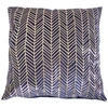 Myhome Aksominis mėlynas silkės kaulo dekoratyvinis pagalvės užvalkalas 45 x 45 cm MANO NAMAI