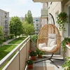 Nicodem smėlio spalvos PATIO kokoninis pakabinamas krėslas