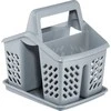 Dėklas stalo įrankiams džiovinti pilkos spalvos 17x14x18 cm Domotti 229435