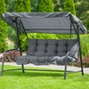 Pagalvėlės sūpynėms 140 cm su baldakimu Hawaii H024-07PB PATIO