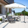 Sodo skėtis su pagrindu 3 m ecru PATIO