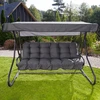 Patio Parma / Milano sodo sūpynių pagalvėlių komplektas su stogeliu, 170 cm, pilkos spalvos