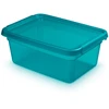 Orplast Ocean „Basestore“ indas su dangteliu ir spaustukais, 28x38x16 cm, 12,5 l, vandenyno spalvos