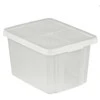 Daiktų saugojimo dėžė su dangčiu CURVER ESSENTIALS, skaidri, h21 x 39 x 30 cm, 16 L