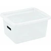 Dėžė su dangčiu Basic box Plast Team 52L permatoma