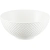 Porcelianinis grotelių formos salotų dubuo, baltas, 16 cm, AMBITION