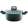 Puodas aluminiowy su dangteliu Ombre Žalias 24 cm 4,3 l AMBITION