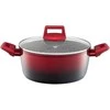 Puodas aluminiowy su dangteliu Ombre Raudona 20 cm 2,3 l AMBITION