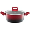 Puodas aluminiowy su dangteliu Ombre Raudona 20 cm 2,3 l AMBITION